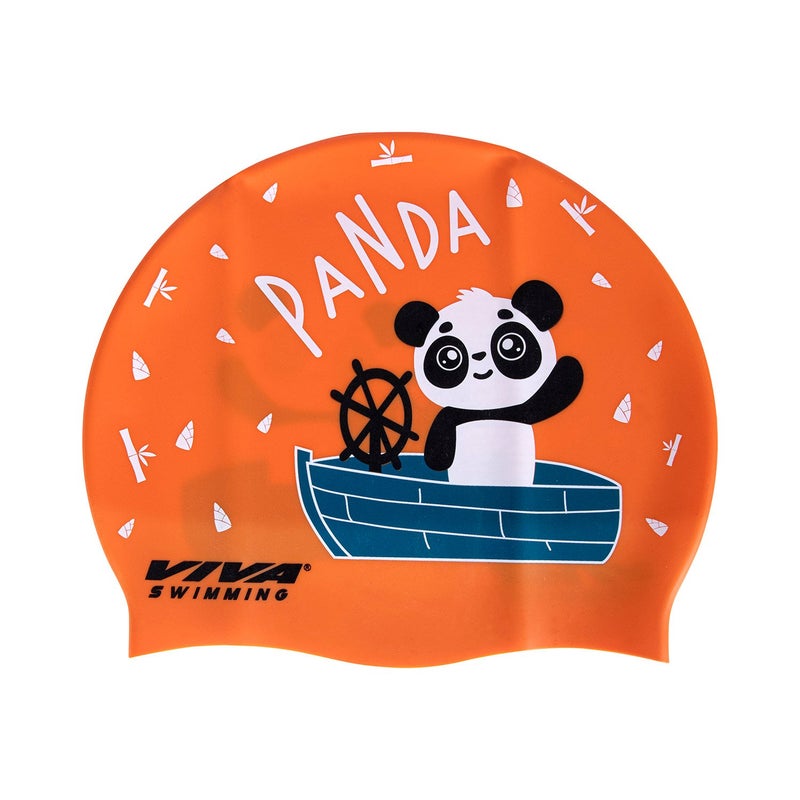 Viva Swimming Printed Cap For Kids - Orange - Image 4
